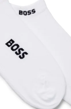 Two-pack of cotton-blend logo ankle socks