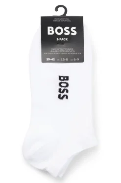 Two-pack of cotton-blend logo ankle socks