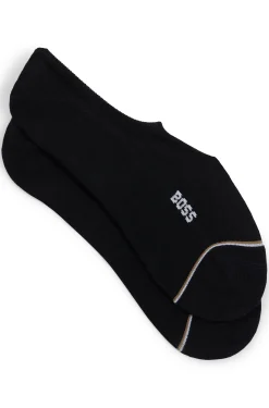 Two-pack of invisible socks in a cotton blend
