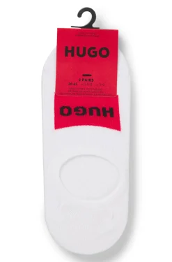 Two-pack of invisible socks in a cotton blend