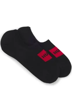 Two-pack of invisible socks in a cotton blend