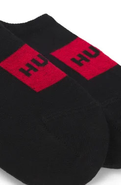 Two-pack of invisible socks in a cotton blend