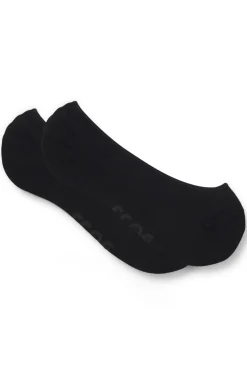 Two-pack of invisible socks in cotton-blend piqué