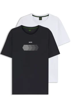 Two-pack of regular-fit T-shirts in stretch cotton