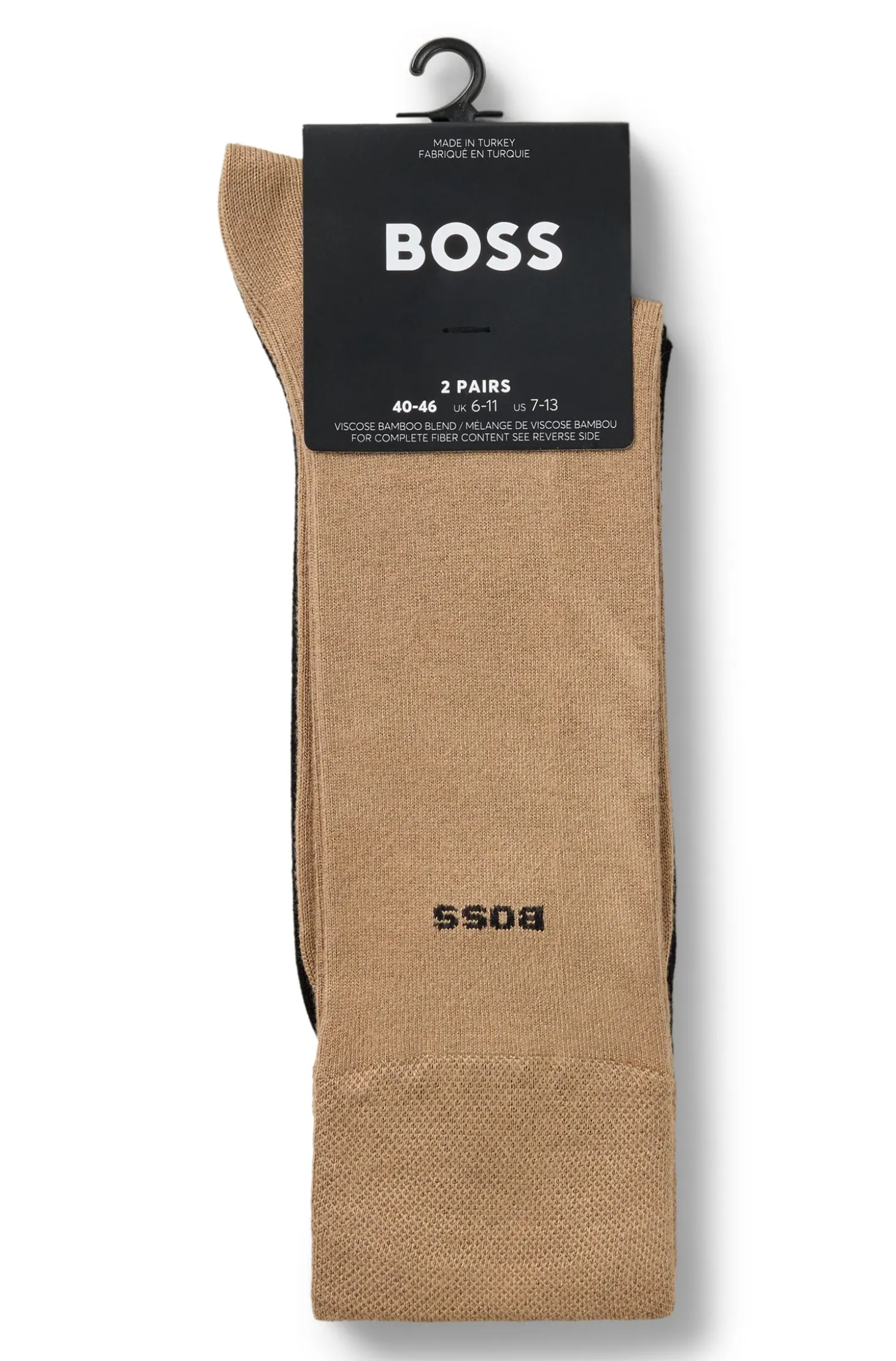 Two-pack of regular-length bamboo-blend socks