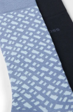 Two-pack of regular-length cotton-blend socks