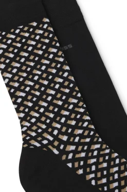 Two-pack of regular-length cotton-blend socks