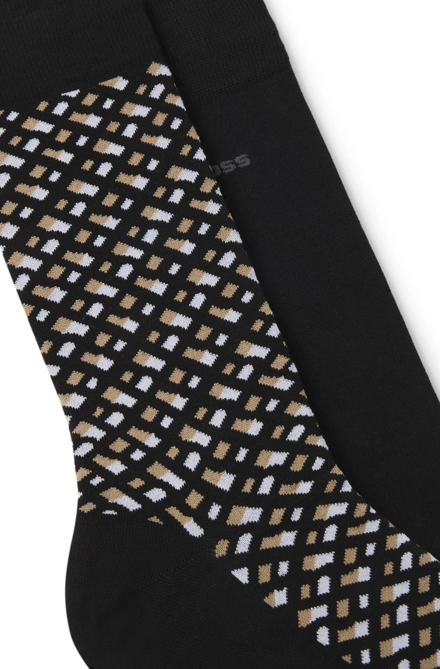 Two-pack of regular-length cotton-blend socks