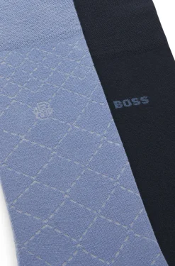 Two-pack of regular-length cotton-blend socks