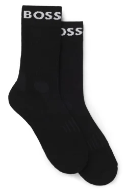 Two-pack of regular-length socks in stretch fabric