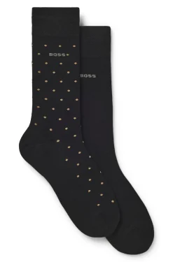 Two-pack of regular-length socks in bamboo