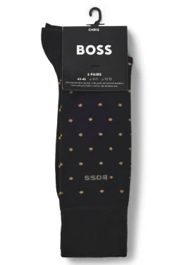 Two-pack of regular-length socks in bamboo