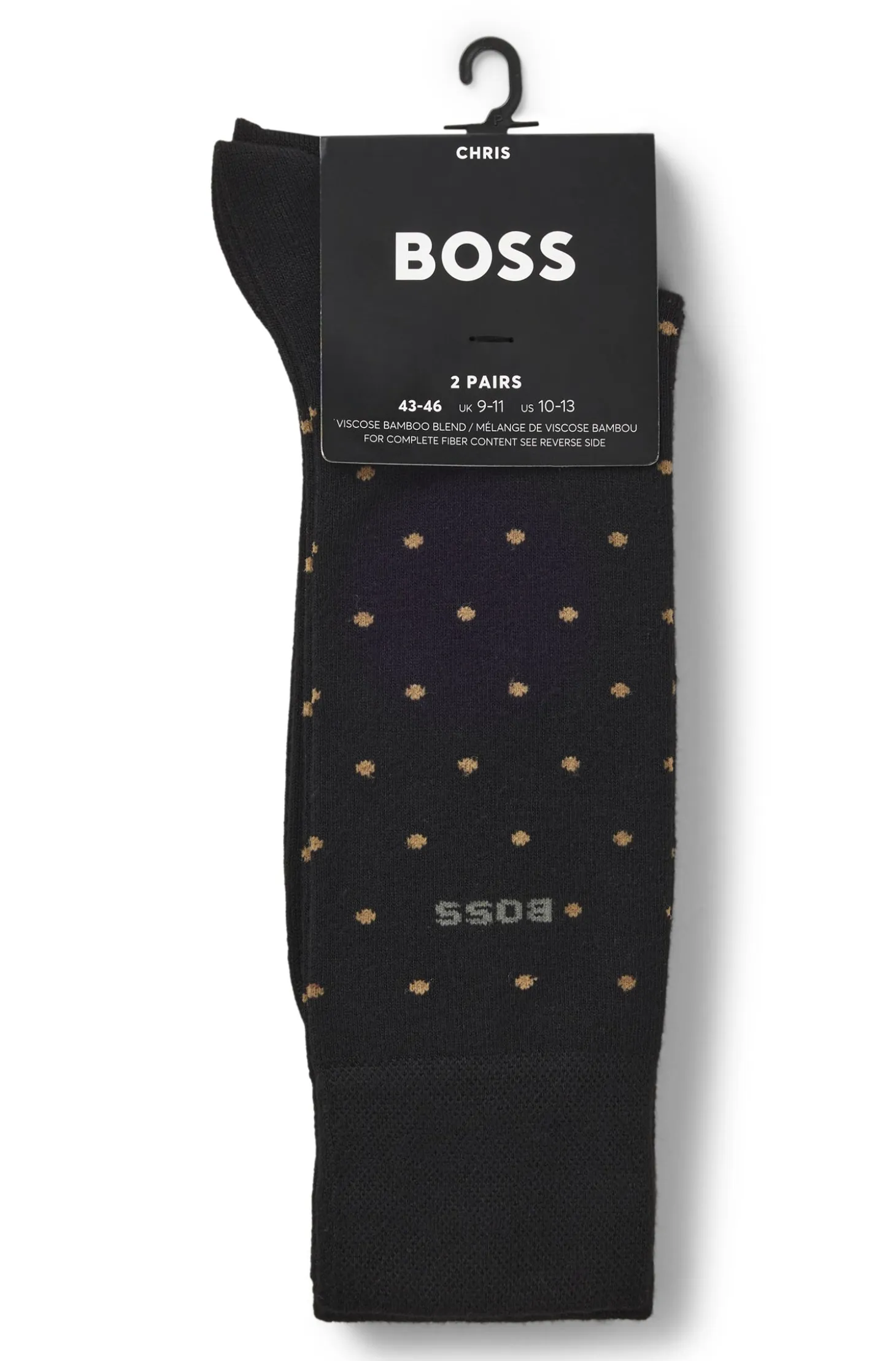 Two-pack of regular-length socks in bamboo