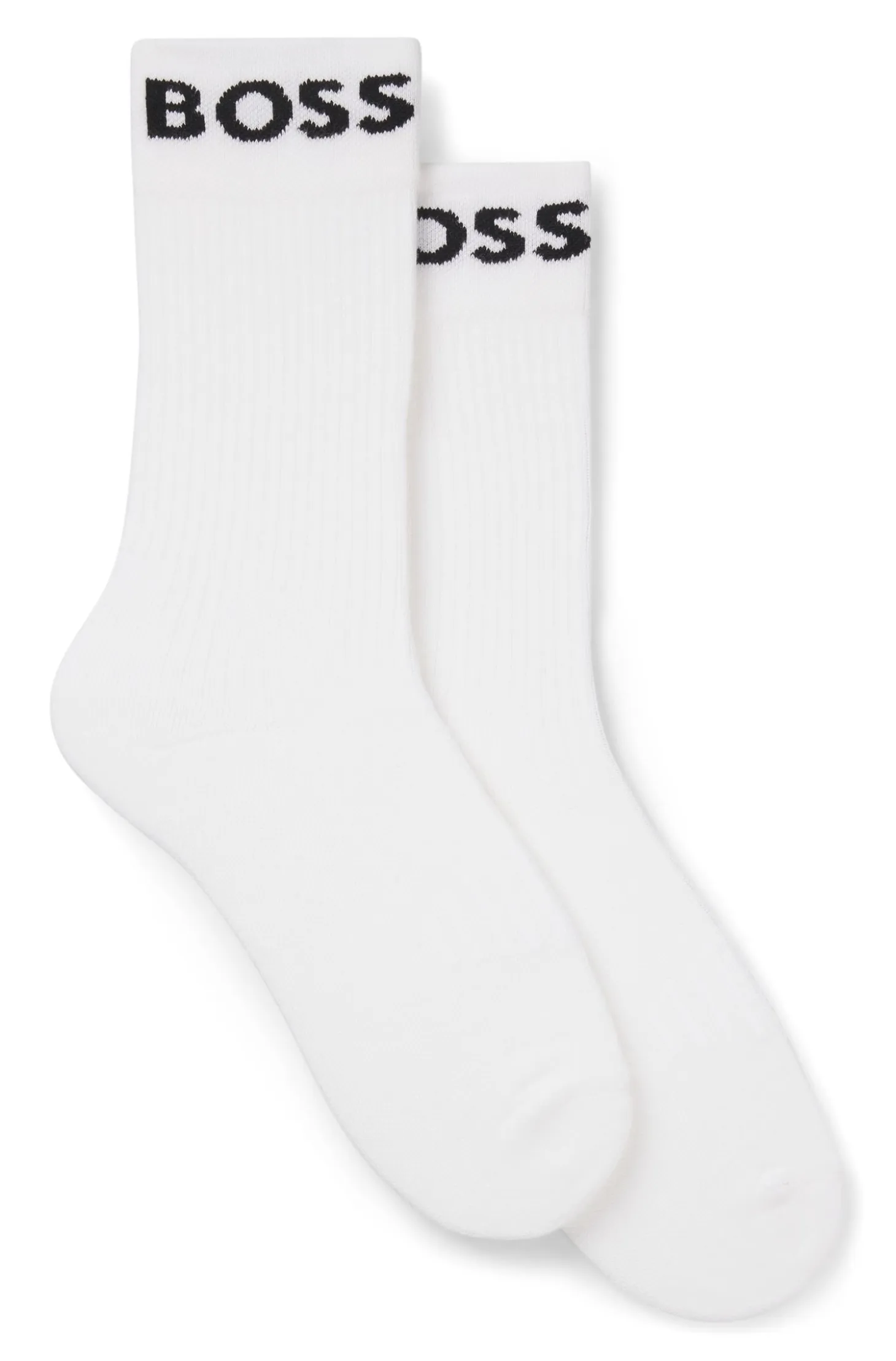 Two-pack of regular-length socks in stretch fabric