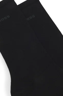 Two-pack of regular-length socks with logos