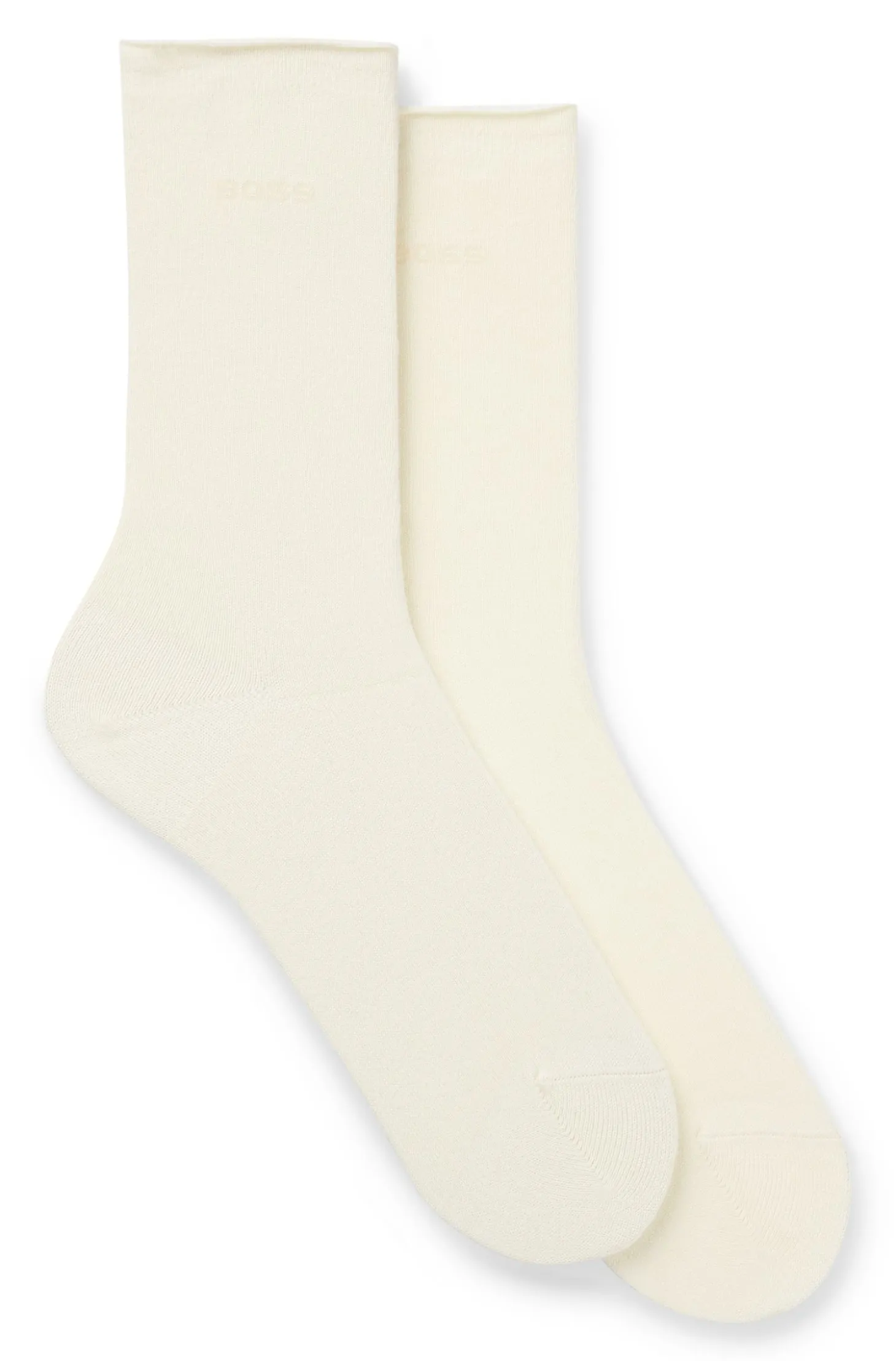 Two-pack of regular-length socks with bamboo