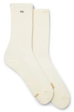 Two-pack of regular-length socks with logo details