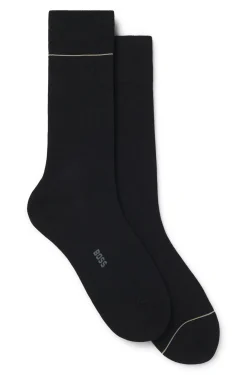 Two-pack of ribbed socks with signature-stripe details