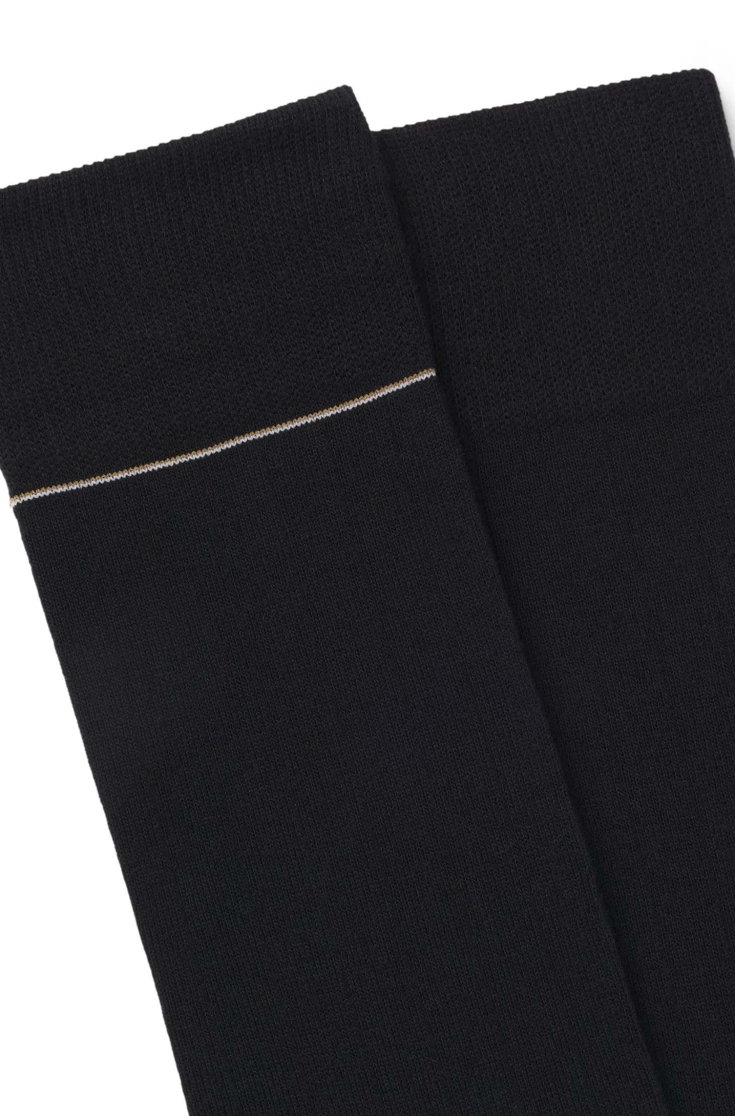Two-pack of ribbed socks with signature-stripe details
