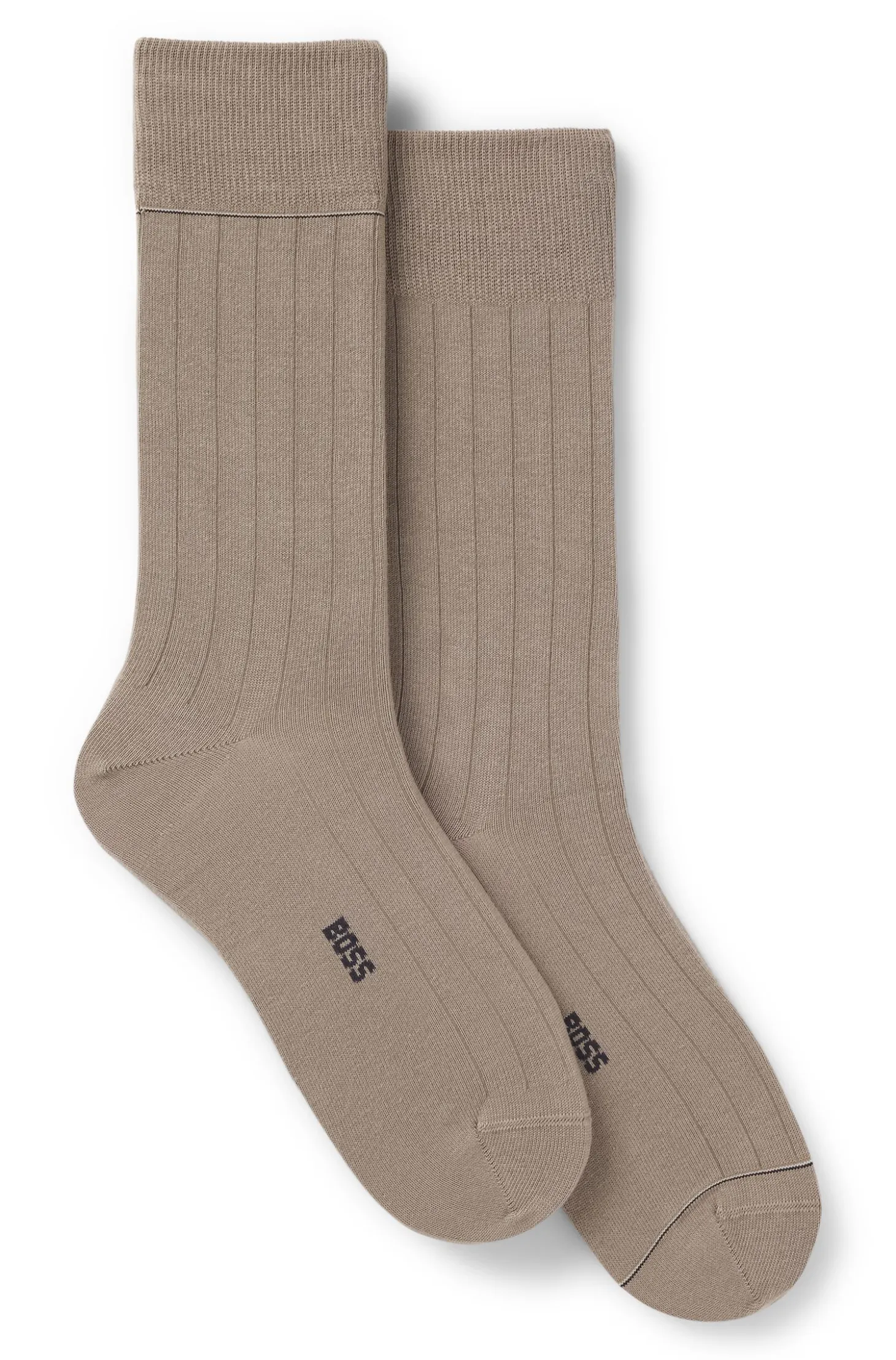 Two-pack of ribbed socks with signature-stripe details