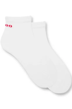 Two-pack of short cotton-blend socks
