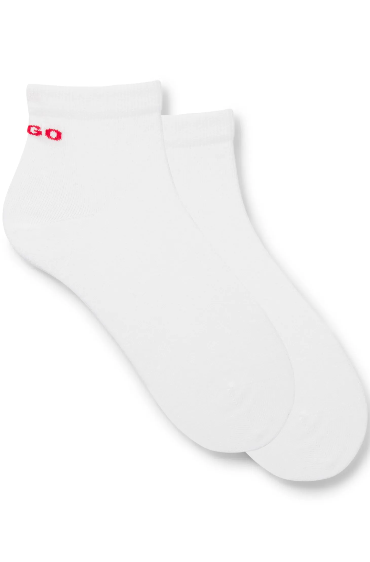 Two-pack of short cotton-blend socks