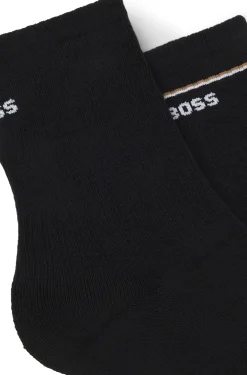 Two-pack of short socks with logo details