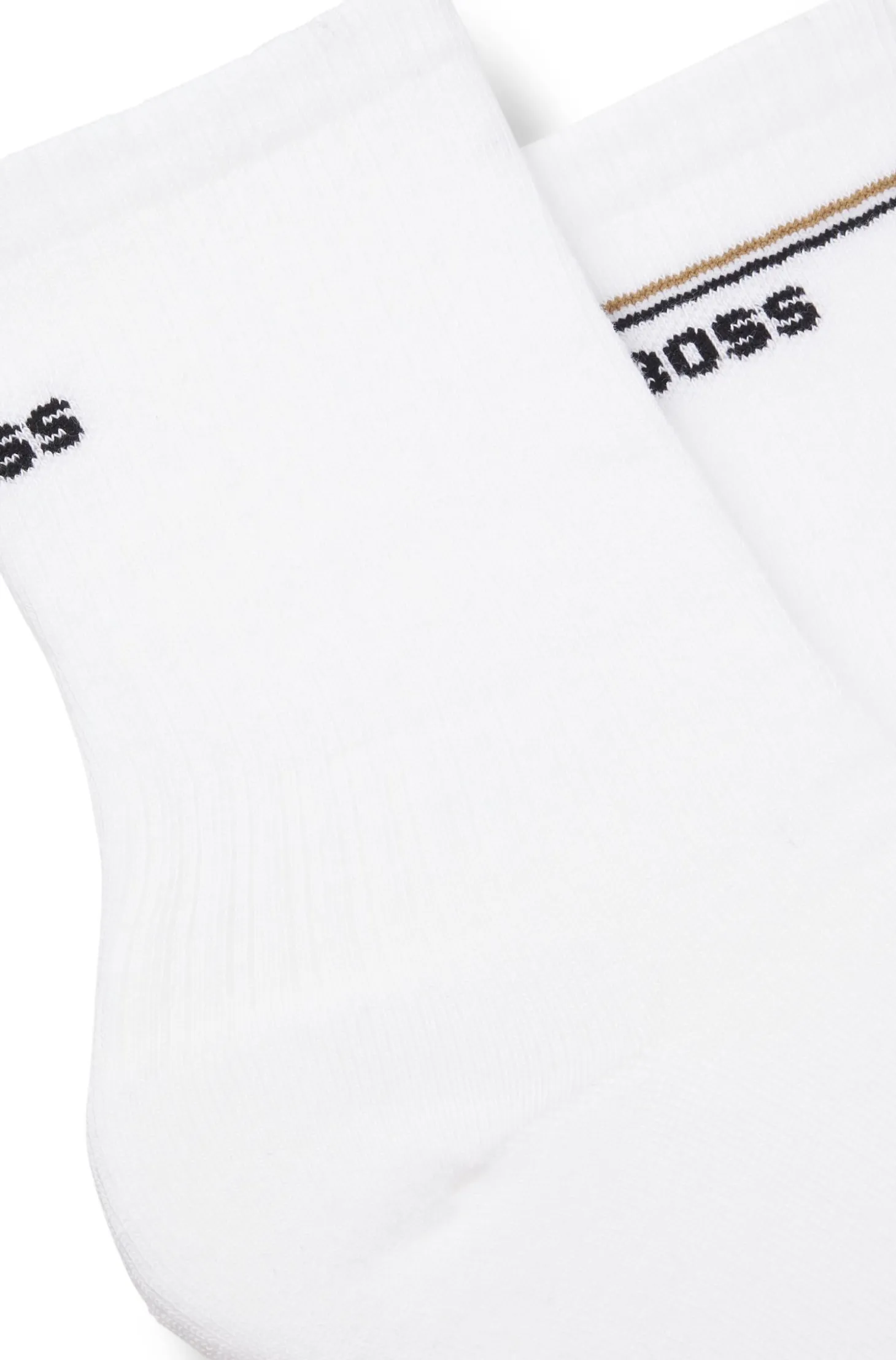 Two-pack of short socks with logo details