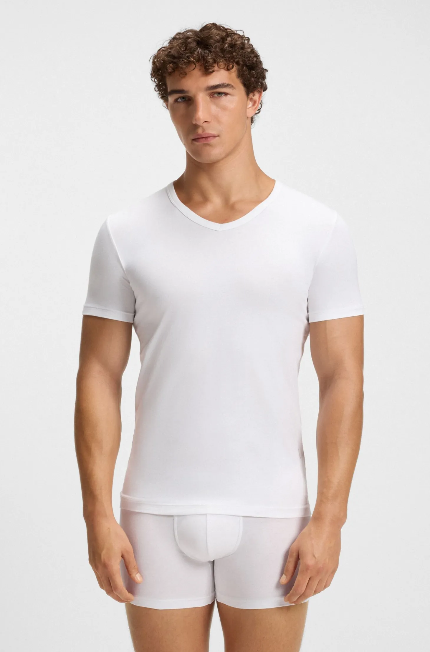 Two-pack of slim-fit stretch-cotton underwear T-shirts