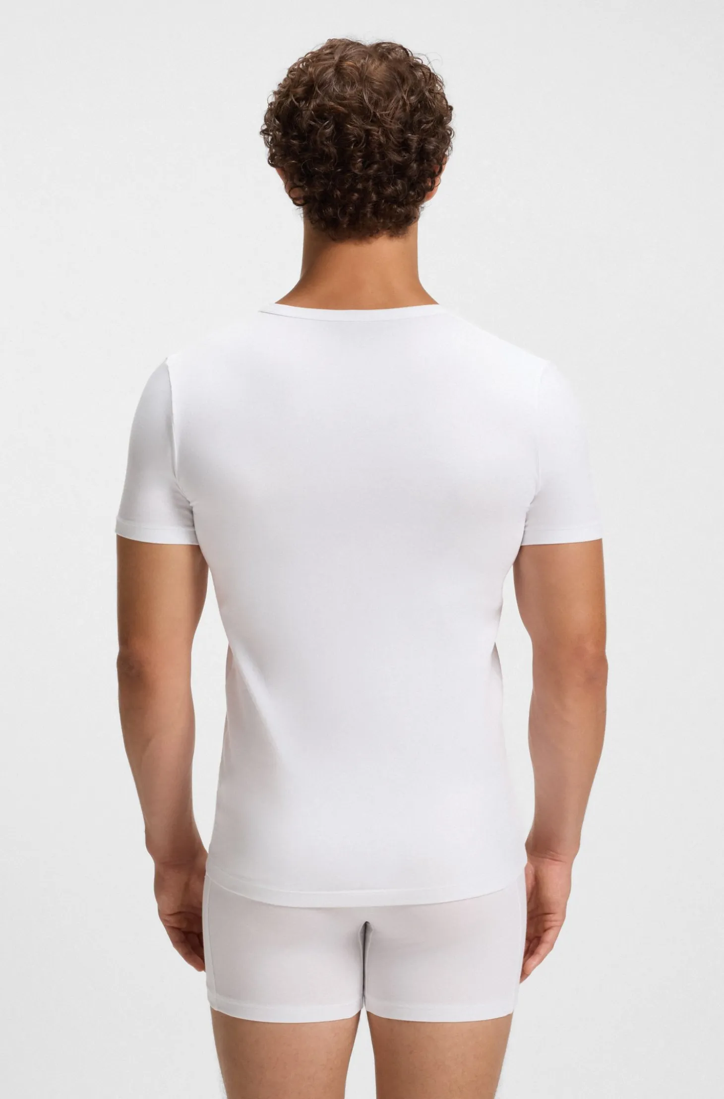 Two-pack of slim-fit stretch-cotton underwear T-shirts