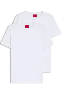 Two-pack of slim-fit T-shirts in stretch cotton