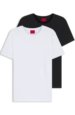 Two-pack of slim-fit T-shirts in stretch cotton