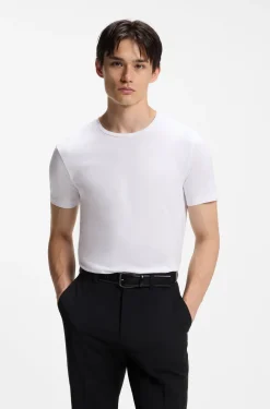 Two-pack of slim-fit T-shirts in stretch cotton