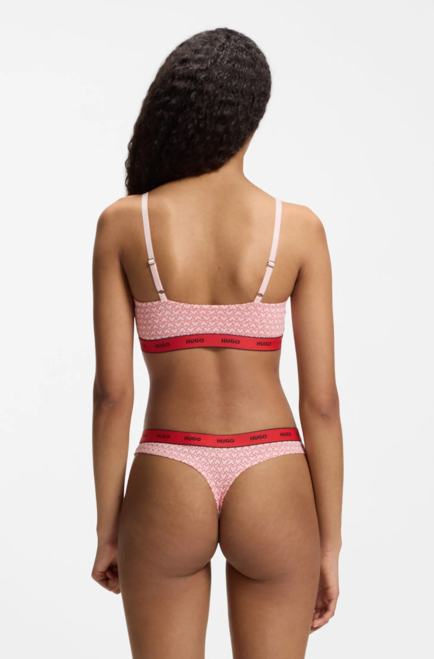 Two-pack of stretch-cotton bralettes