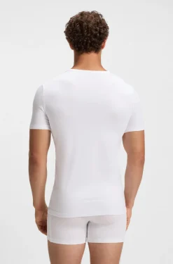 Two-pack of underwear T-shirts in stretch cotton