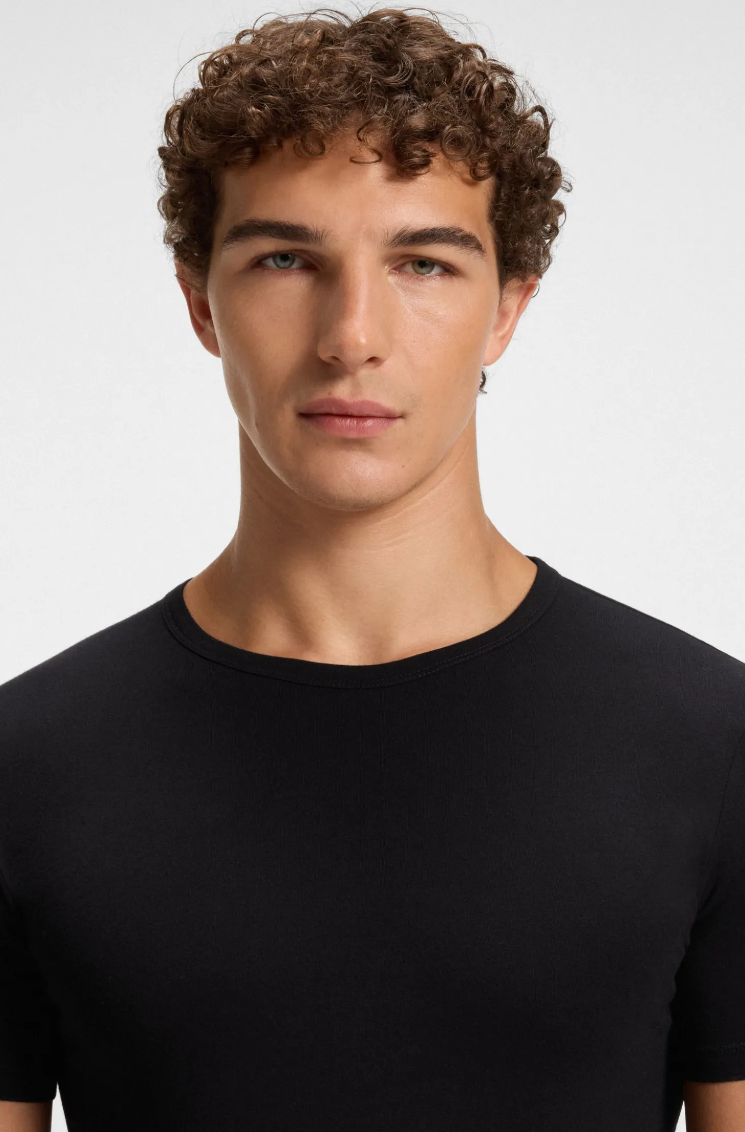 Two-pack of underwear T-shirts in stretch cotton