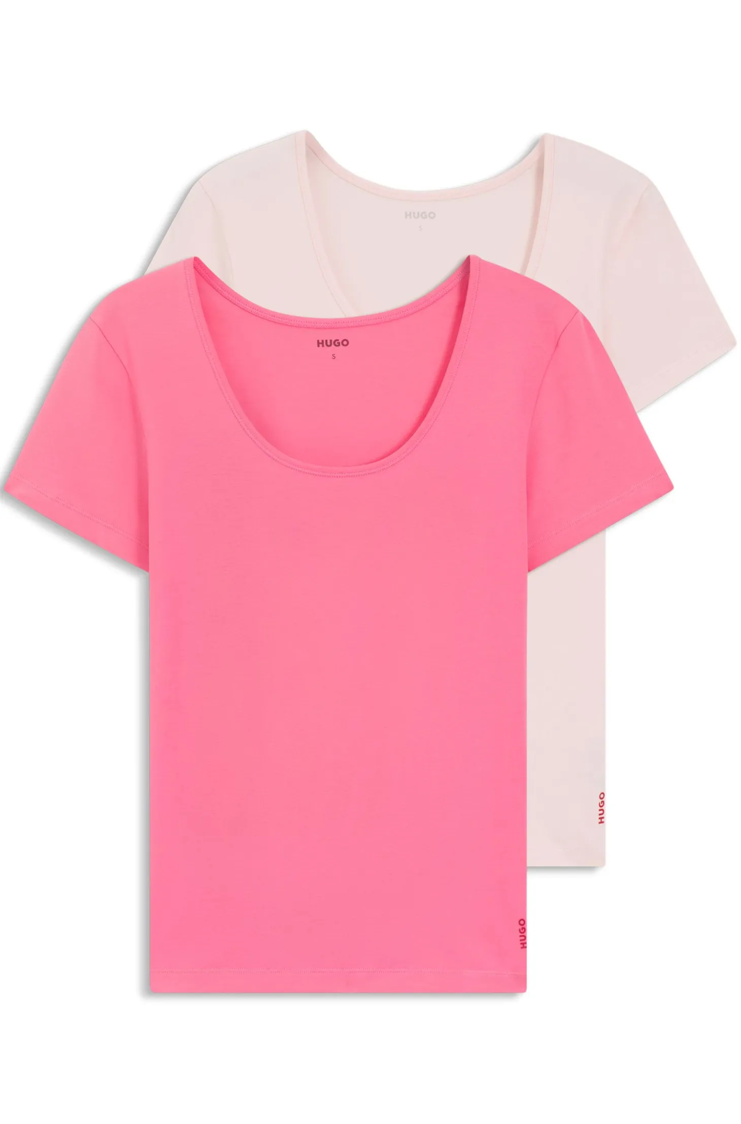 Two-pack of underwear T-shirts in stretch cotton