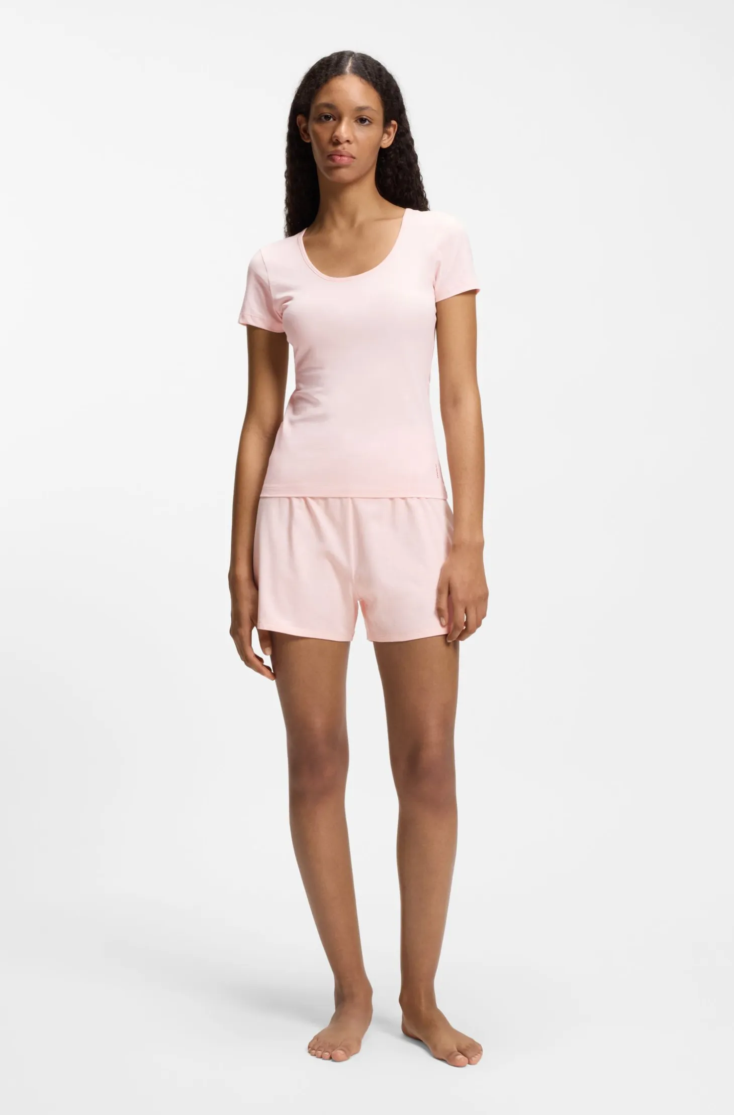 Two-pack of underwear T-shirts in stretch cotton