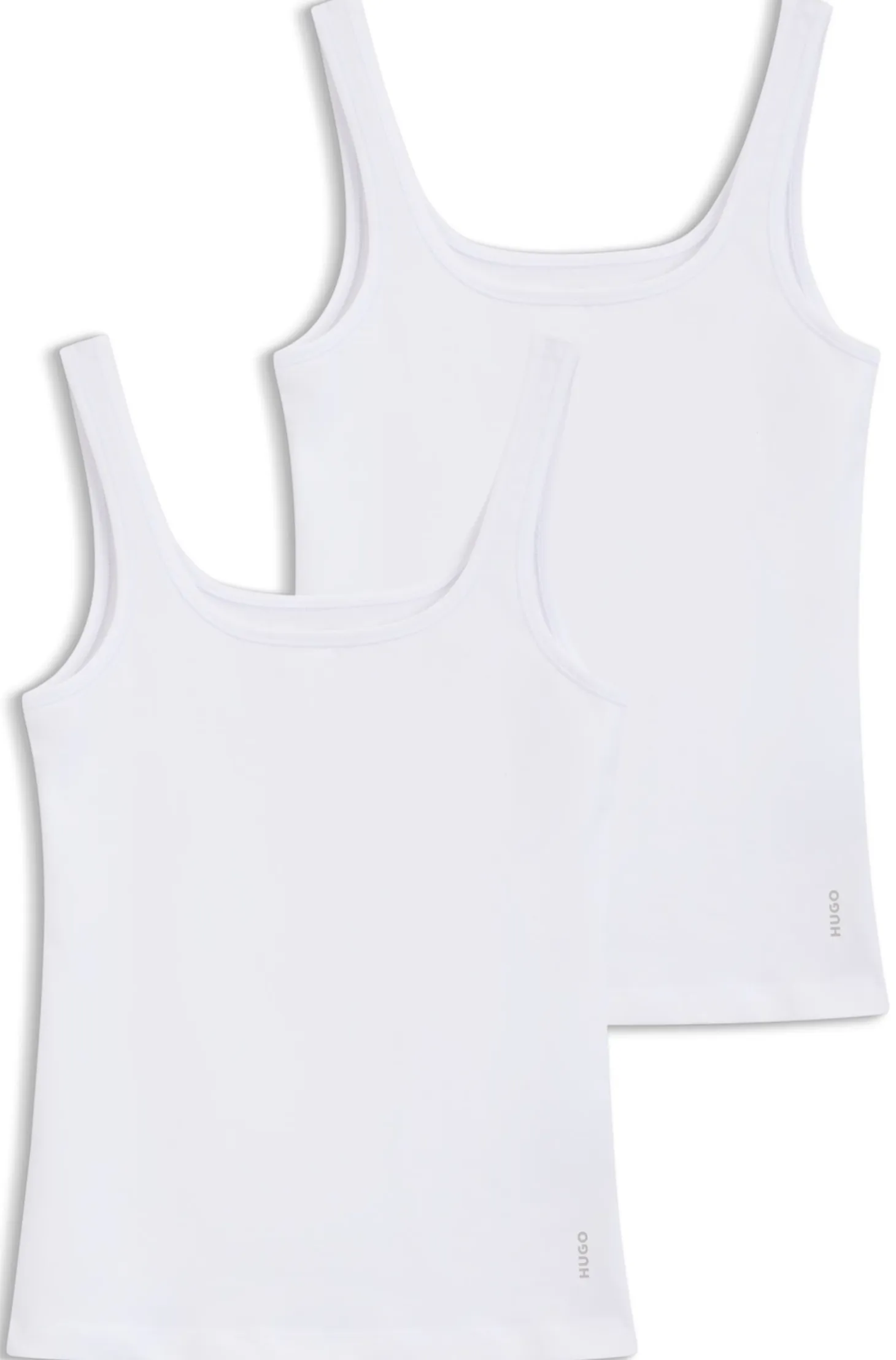 Two-pack of vests in stretch-cotton jersey