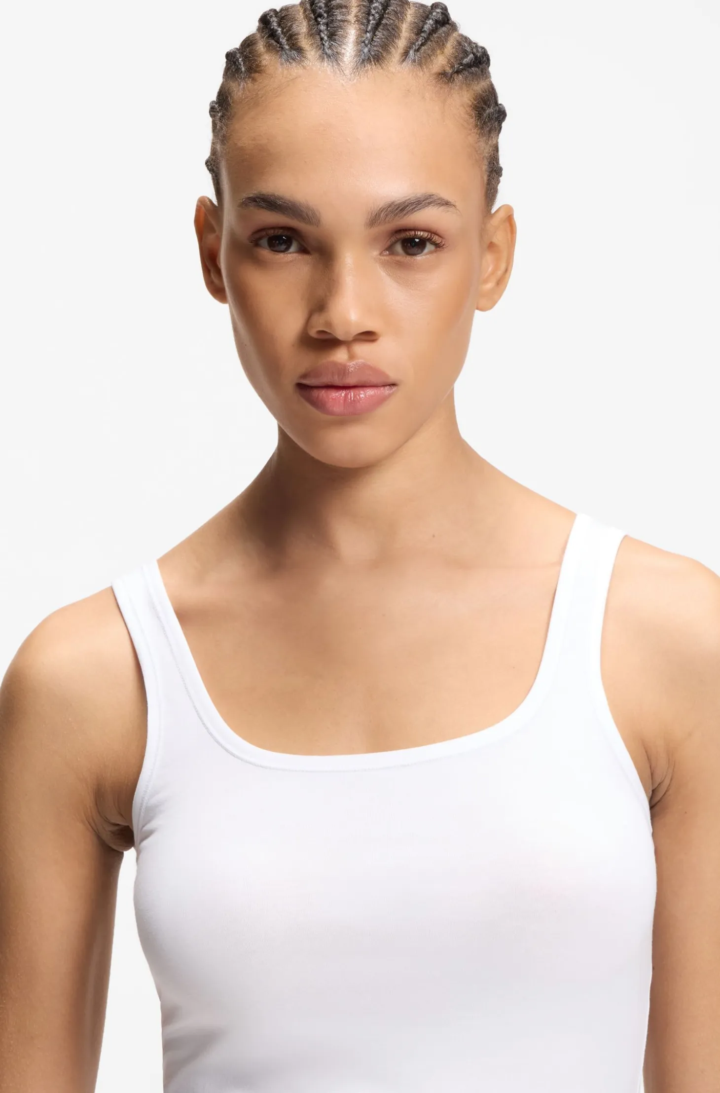 Two-pack of vests in stretch-cotton jersey