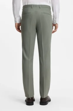 Two-piece extra-slim-fit suit in patterned fabric