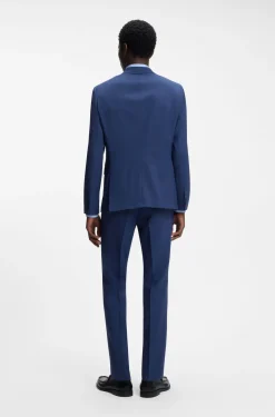 Two-piece extra-slim-fit suit in checked twill