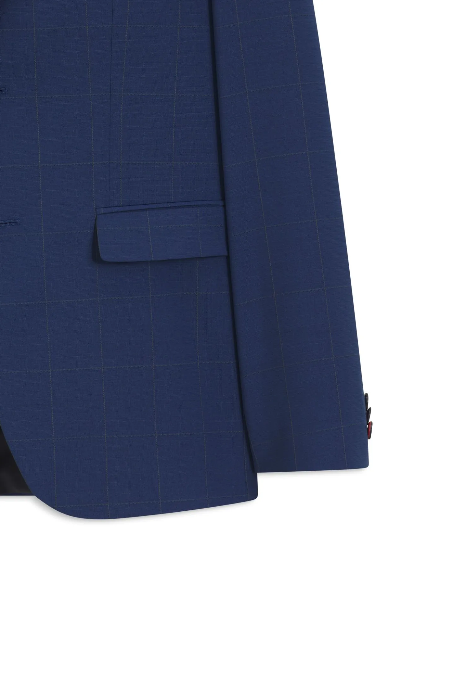 Two-piece extra-slim-fit suit in checked twill