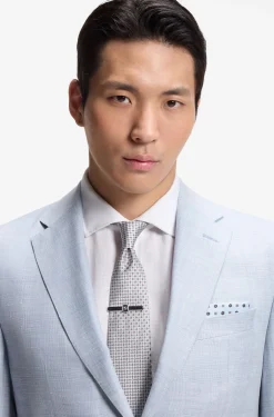 Two-piece regular-fit suit in checked fabric