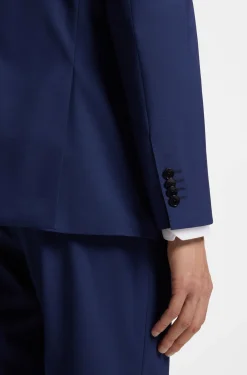 Two-piece regular-fit suit in stretch wool