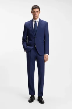 Two-piece regular-fit suit in stretch wool