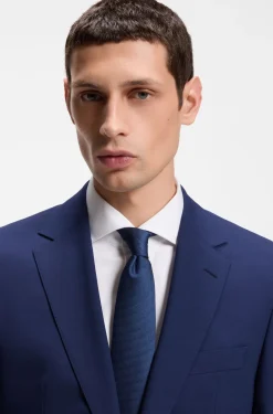 Two-piece regular-fit suit in stretch wool