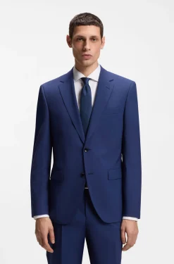 Two-piece regular-fit suit in stretch wool