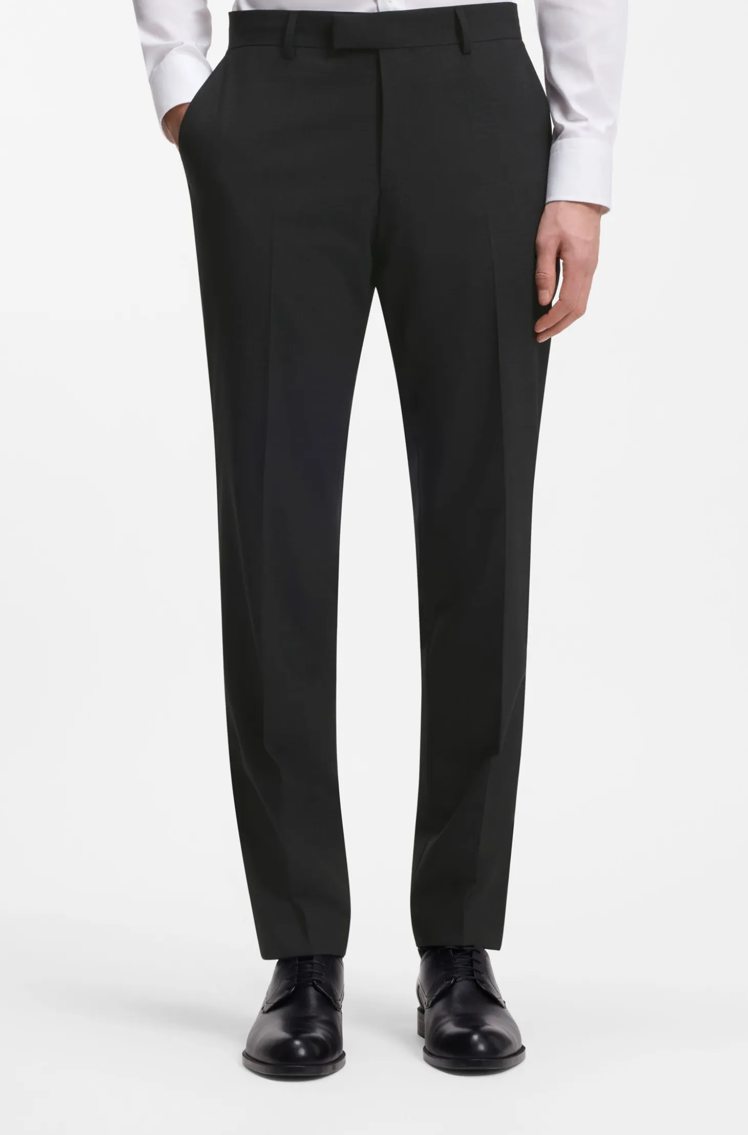 Two-piece regular-fit suit in stretch wool