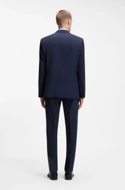 Two-piece regular-fit suit in stretch wool